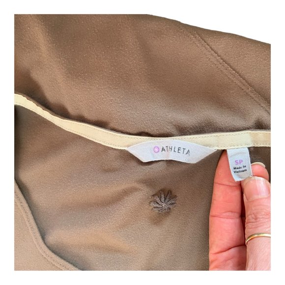 Athleta Crescendo Asymmetrical Ruffle Dress Sz SP - Picture 5 of 6